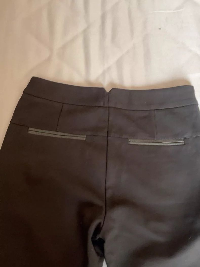 Helmut Lang Helmut Lang Leather Panel Slim Fit Trousers - dmc Size US 30 / EU 46 - 3 Thumbnail