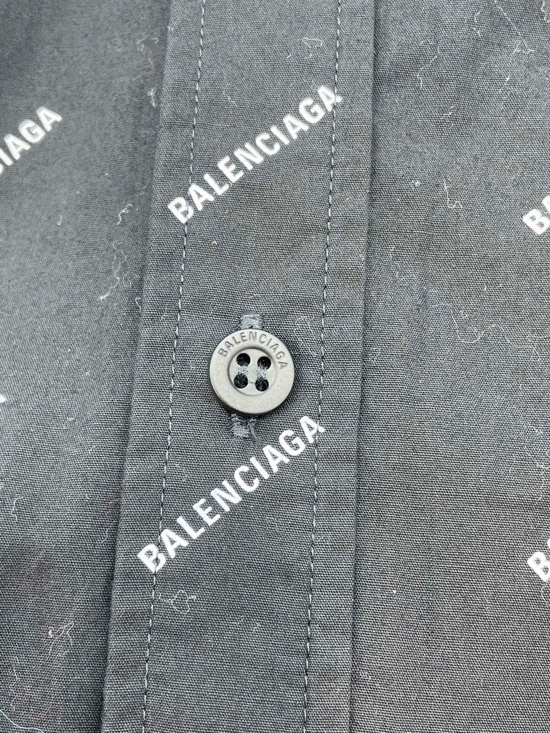 Balenciaga Balenciaga Black Logo Print Shirt - dmc Size US M / EU 48-50 / 2 - 5 Thumbnail