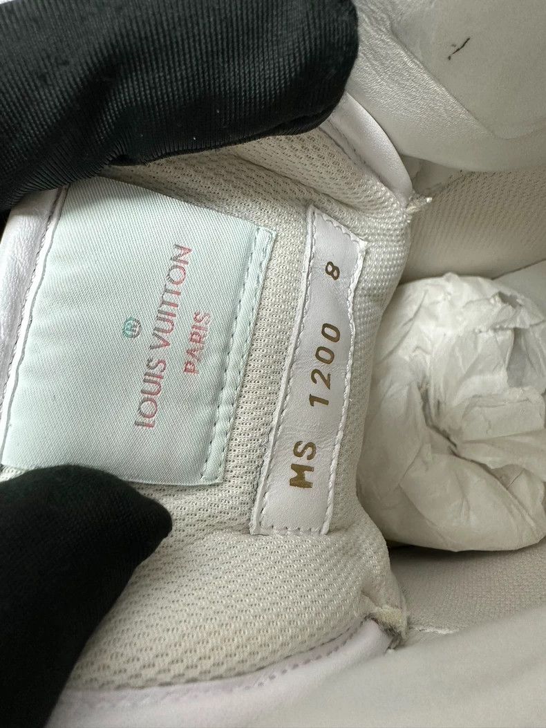 Louis Vuitton Louis Vuitton White High-Top Logo Sneakers - dmc Size US 9 / EU 42 - 8 Thumbnail