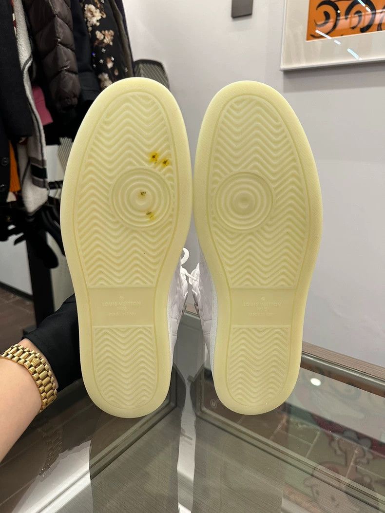 Louis Vuitton Louis Vuitton White High-Top Logo Sneakers - dmc Size US 9 / EU 42 - 7 Thumbnail