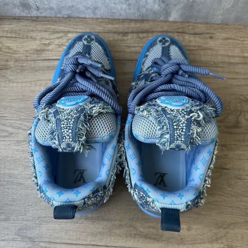 Louis Vuitton Louis Vuitton Skate Sneakers with Crystals - dmc Size US 9 / EU 42 - 5 Thumbnail