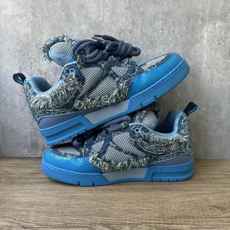 Louis Vuitton Louis Vuitton Skate Sneakers with Crystals - dmc Size US 9 / EU 42 - 7 Thumbnail