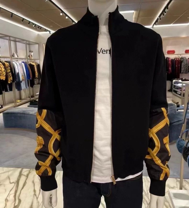 Versace Versace Wool Blend Medusa Bomber Jacket - dmc Size US L / EU 52-54 / 3 - 9 Thumbnail