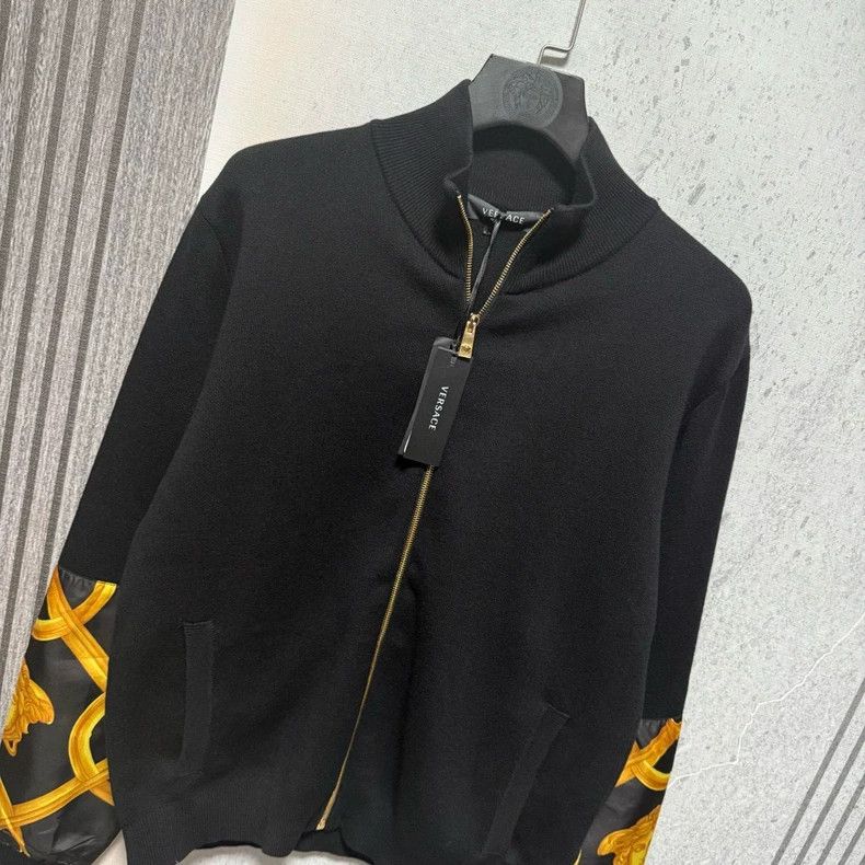 Versace Versace Wool Blend Medusa Bomber Jacket - dmc Size US L / EU 52-54 / 3 - 2 Thumbnail