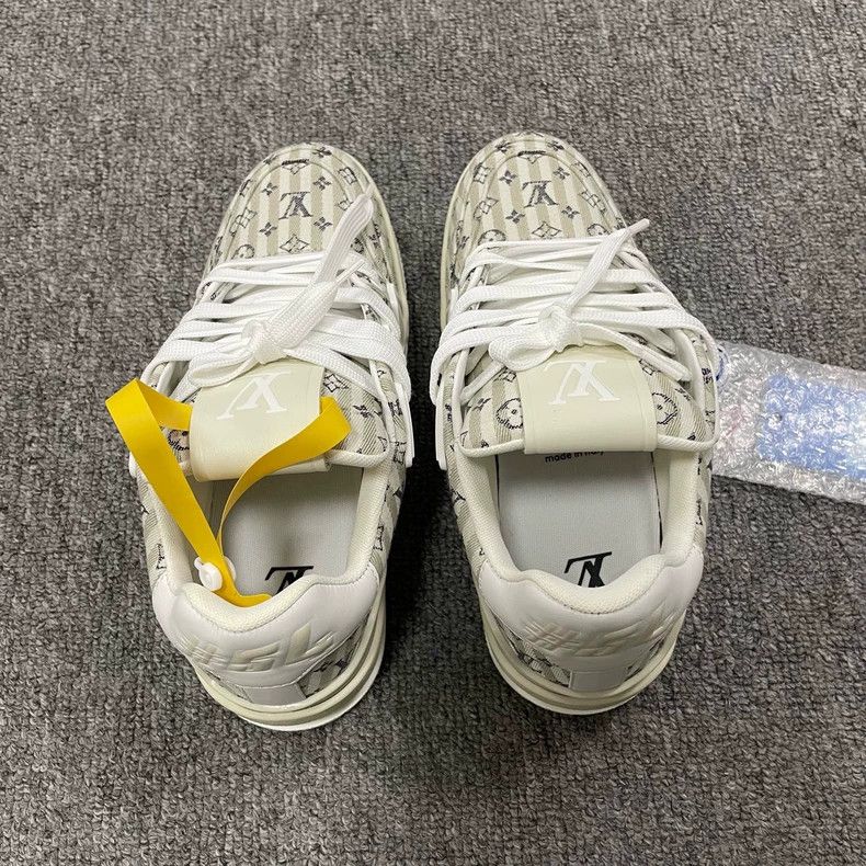 Louis Vuitton Louis Vuitton Trainer23 Low-Top Sneakers - dmc Size US 5 / EU 37 - 4 Thumbnail