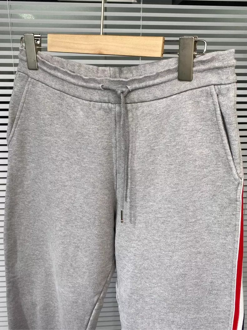 Thom Browne Thom Browne Grey Side-Stripe Sweatpants - dmc Size US 30 / EU 46 - 5 Thumbnail