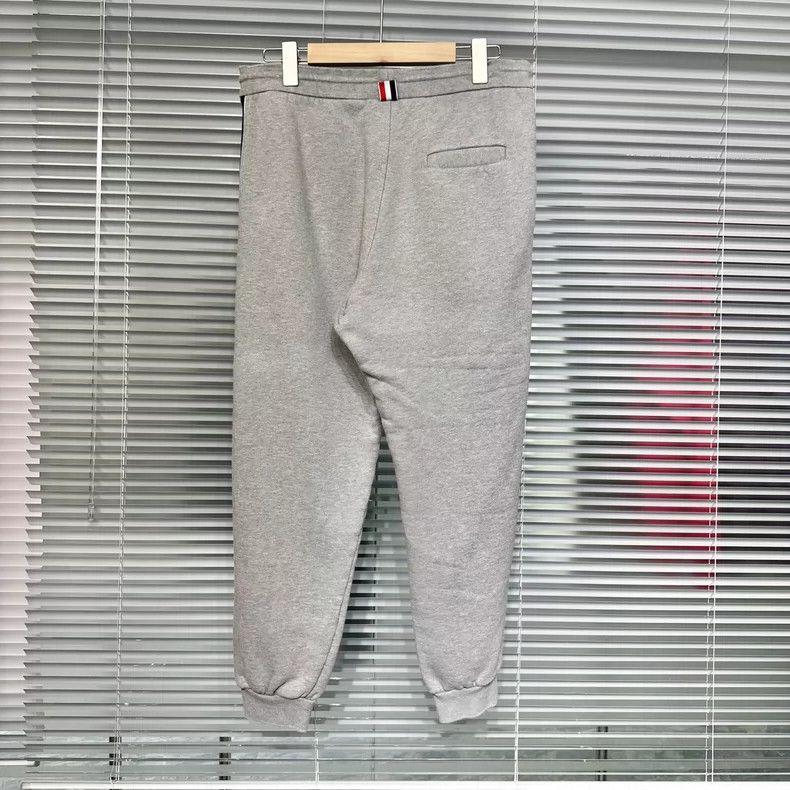 Thom Browne Thom Browne Grey Side-Stripe Sweatpants - dmc Size US 30 / EU 46 - 2 Thumbnail