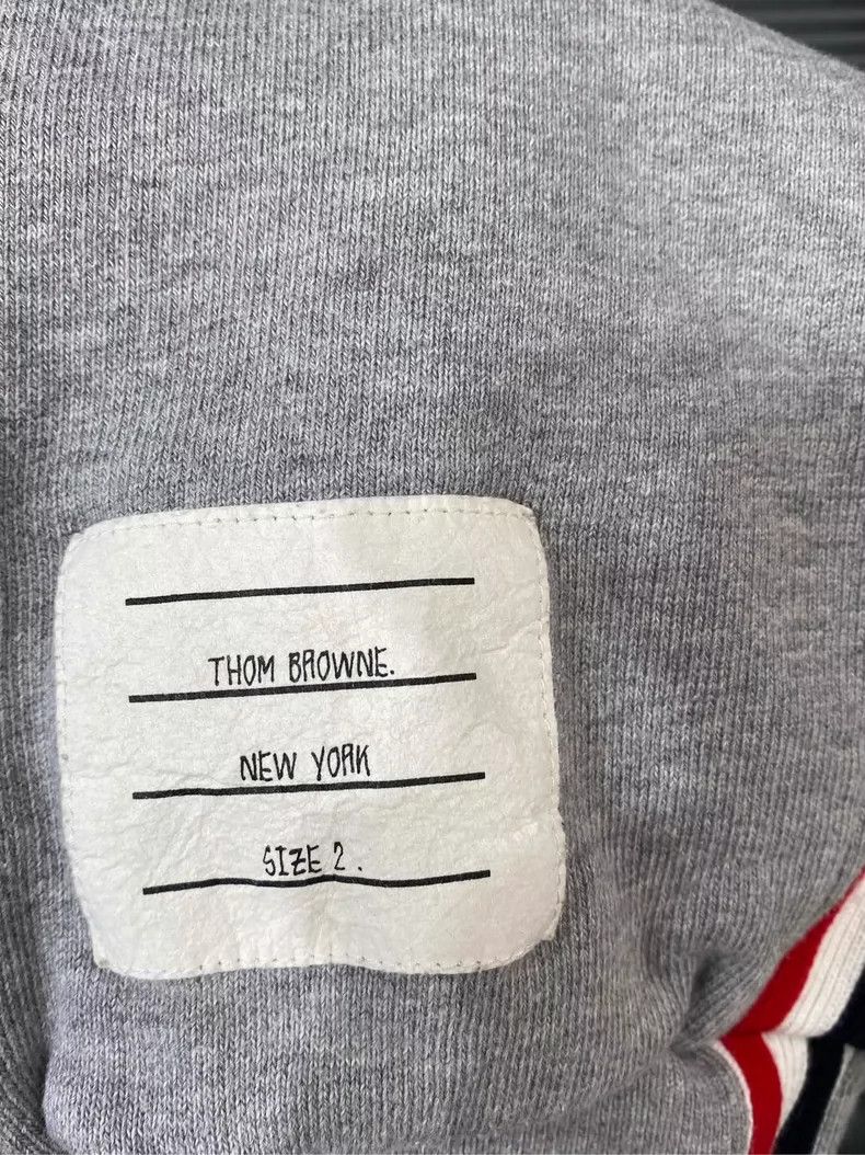 Thom Browne Thom Browne Grey Side-Stripe Sweatpants - dmc Size US 30 / EU 46 - 4 Thumbnail
