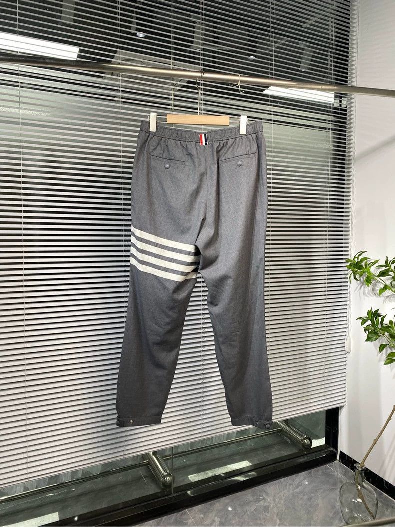 Thom Browne Thom Browne Wool Classic Stripe Trousers - dmc Size US 34 / EU 50 - 2 Thumbnail
