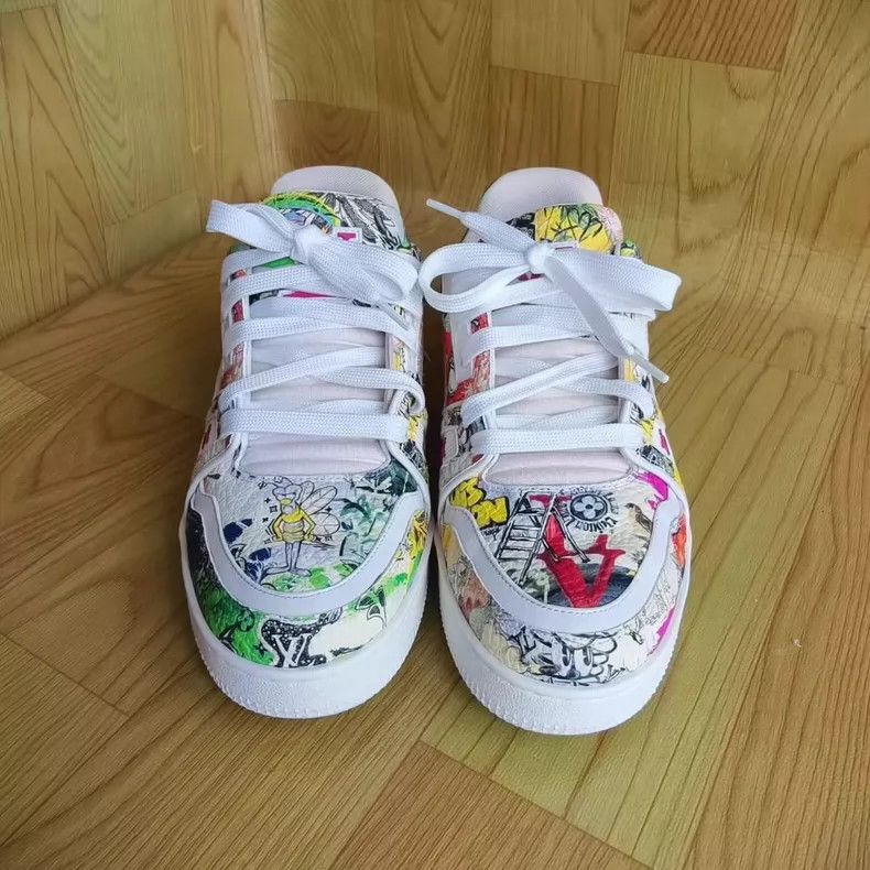 Louis Vuitton Louis Vuitton Trainer Low-Top Sneakers - dmc Size US 6 / EU 39 - 4 Thumbnail