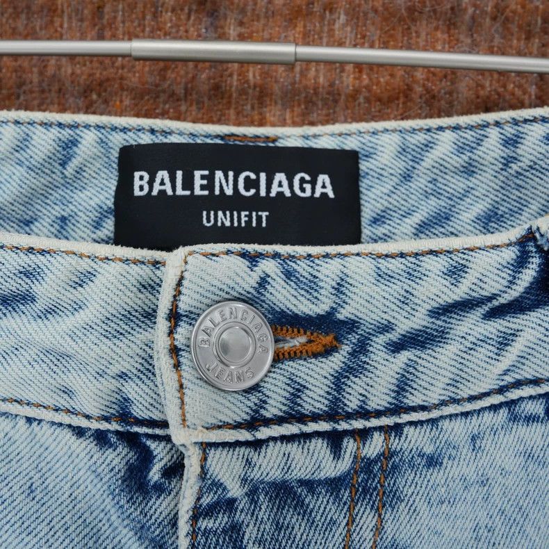 Balenciaga Balenciaga Pull Up Washed Wide-Leg Jeans - dmc Size US 30 / EU 46 - 3 Thumbnail