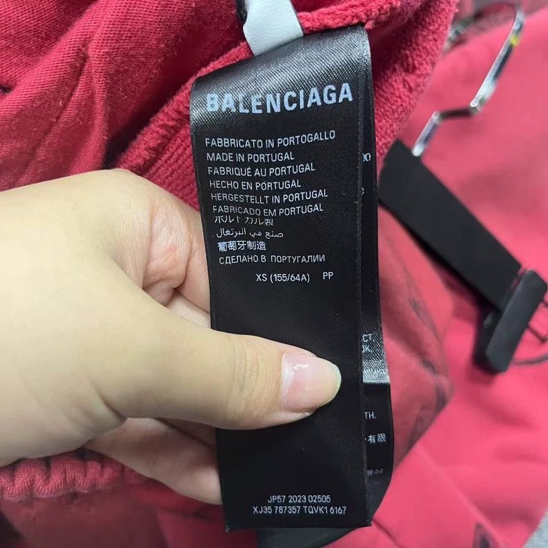 Balenciaga Balenciaga Red Printed Knit Sweatpants - dmc Size US 30 / EU 46 - 4 Thumbnail