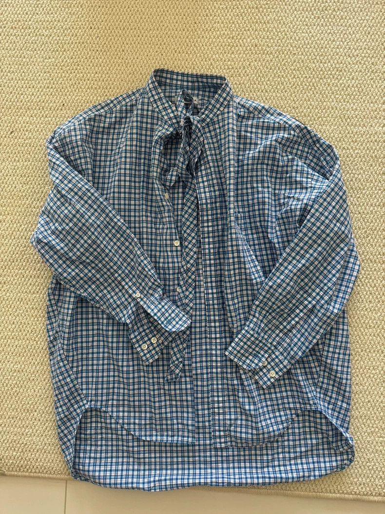 Balenciaga Balenciaga Back Logo Checkered Shirt - dmc Size US S / EU 44-46 / 1 - 2 Thumbnail