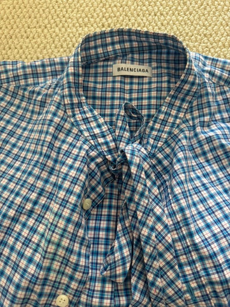 Balenciaga Balenciaga Back Logo Checkered Shirt - dmc Size US S / EU 44-46 / 1 - 4 Thumbnail