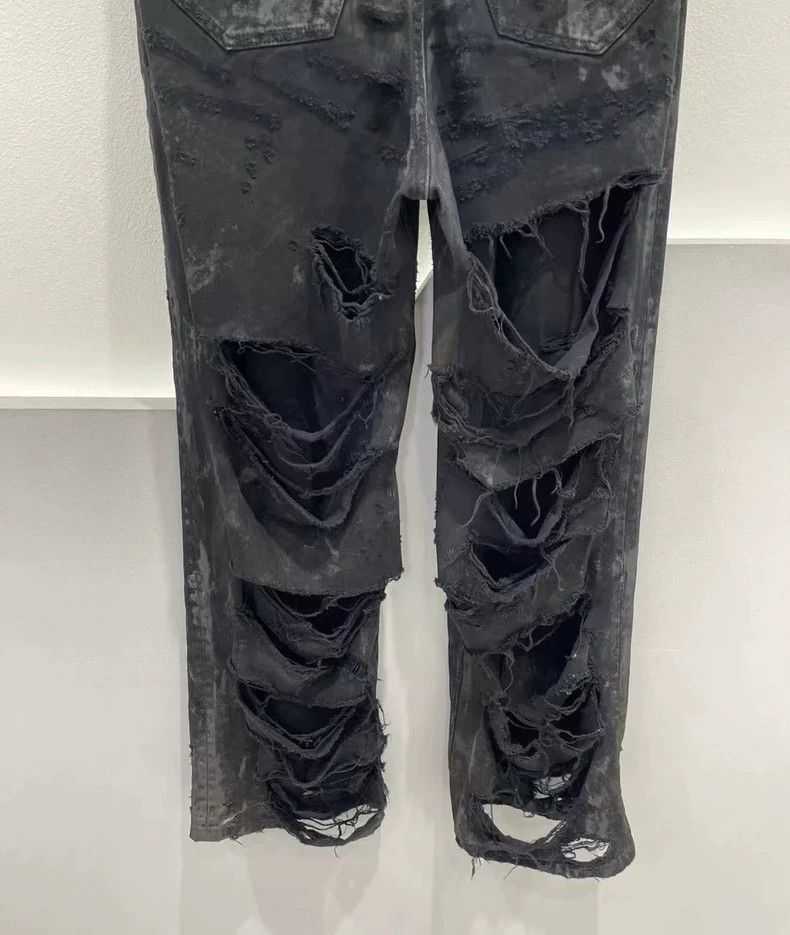 Balenciaga Balenciaga 23SS Distressed Mud-Dyed Jeans - dmc Size US 30 / EU 46 - 4 Thumbnail