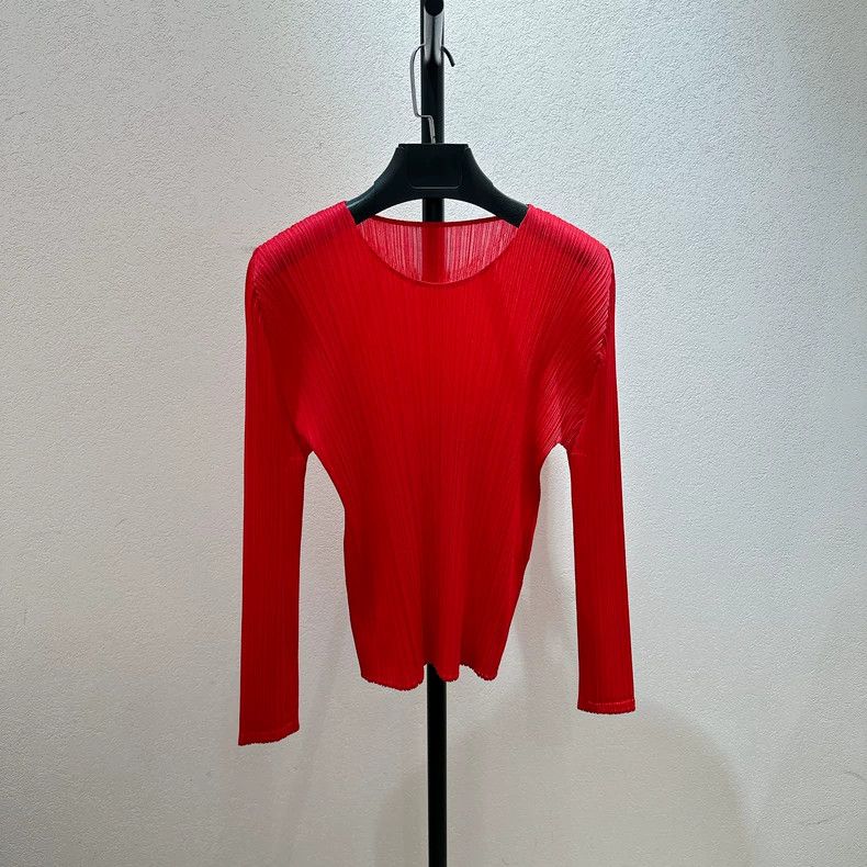 Issey Miyake Issey Miyake Red Long Sleeve Sweater - dmc Size US L / EU 52-54 / 3 - 5 Thumbnail