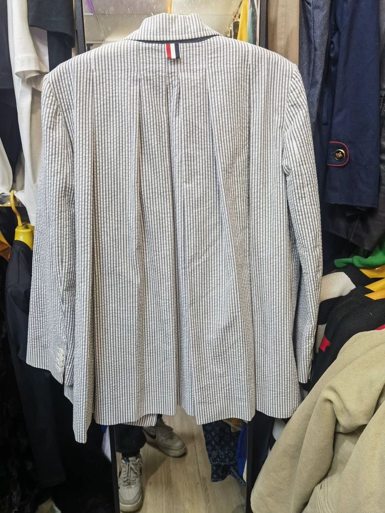 Thom Browne Thom Browne TB Striped Double-Breasted Blazer - dmc Size US M / EU 48-50 / 2 - 2 Thumbnail