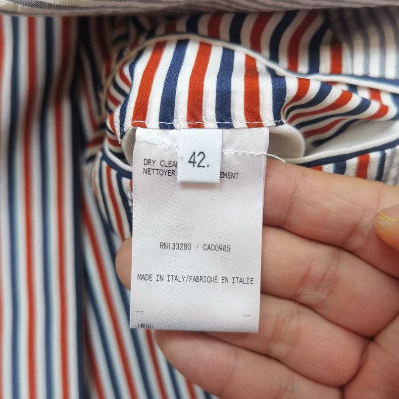 Thom Browne Thom Browne TB Striped Double-Breasted Blazer - dmc Size US M / EU 48-50 / 2 - 6 Thumbnail