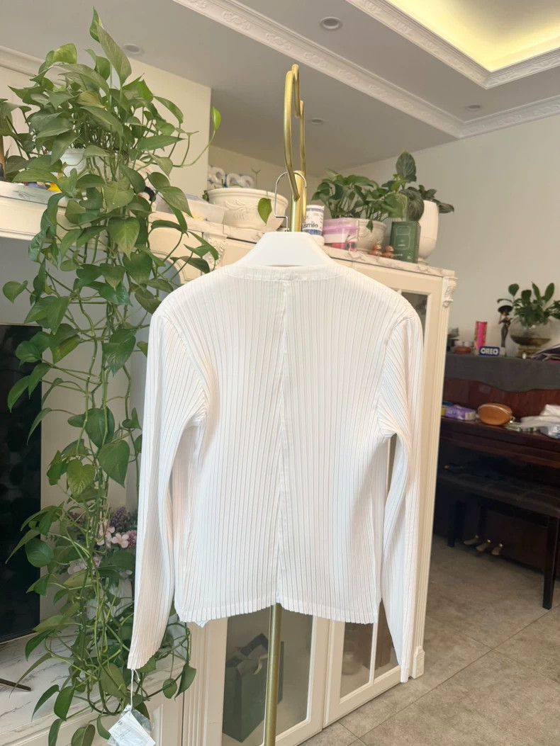 Issey Miyake Issey Miyake Pleated White Jacket FO699 - dmc Size US M / EU 48-50 / 2 - 7 Thumbnail