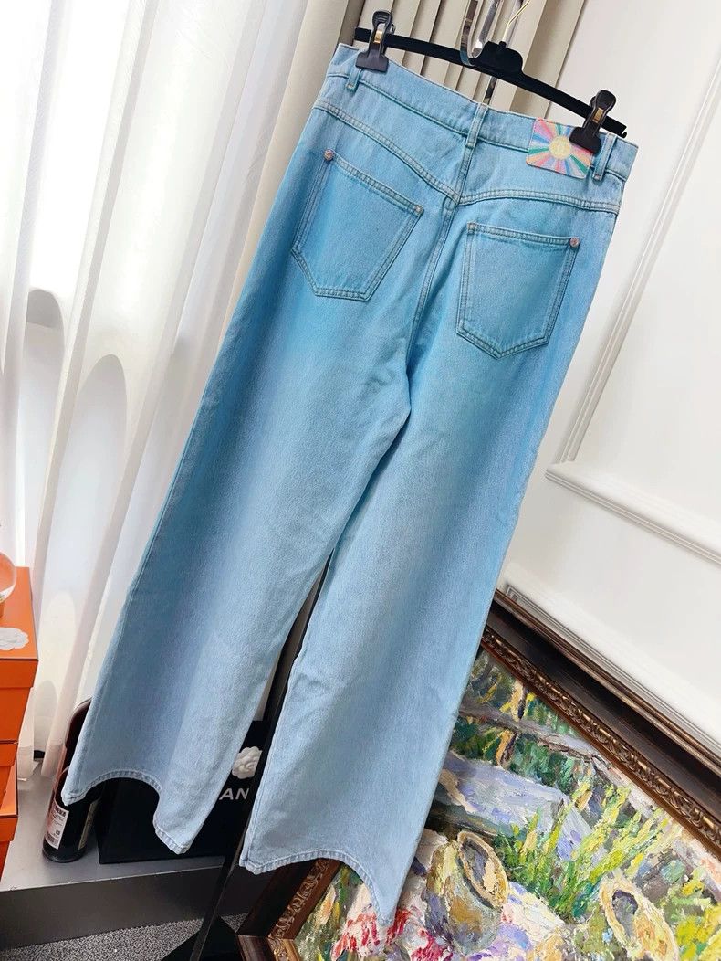 Chanel Chanel 24C Blue Gradient Wide-Leg Jeans- dmc Size US 32 / EU 48 - 2 Thumbnail