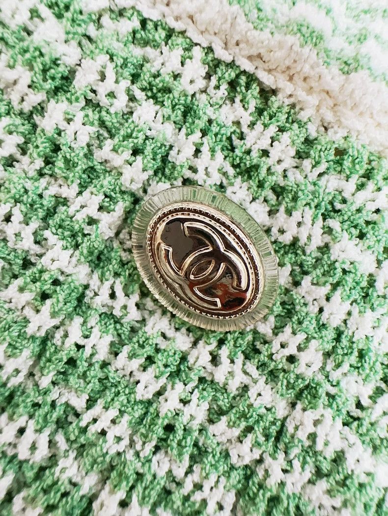 Chanel Chanel Green White Stripe Knit Shorts- dmc Size US 30 / EU 46 - 4 Thumbnail