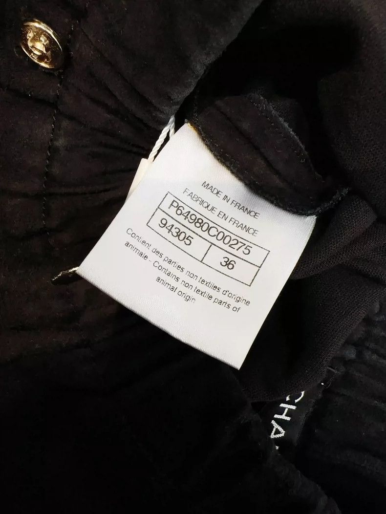 Chanel Chanel Black Suede Skinny Pants- dmc Size US 30 / EU 46 - 6 Thumbnail