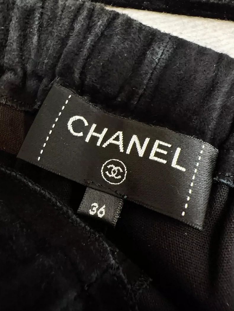 Chanel Chanel Black Suede Skinny Pants- dmc Size US 30 / EU 46 - 5 Thumbnail