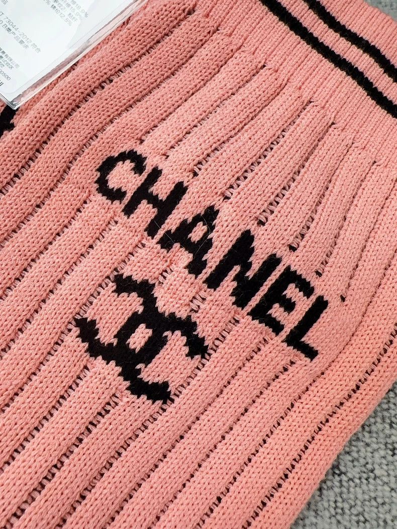 Chanel Chanel 24C Pink Striped Leg Warmers- dmc Size ONE SIZE - 3 Thumbnail