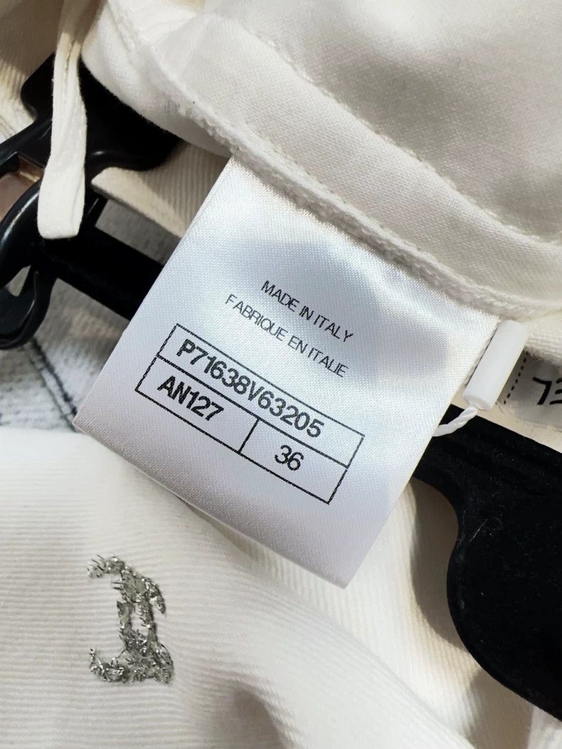 Chanel Chanel Coco Neige White Logo Denim Pants- dmc Size US 32 / EU 48 - 6 Thumbnail