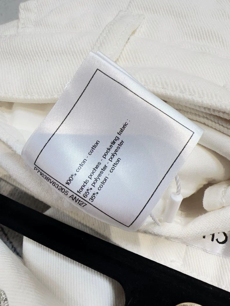Chanel Chanel Coco Neige White Logo Denim Pants- dmc Size US 32 / EU 48 - 7 Thumbnail