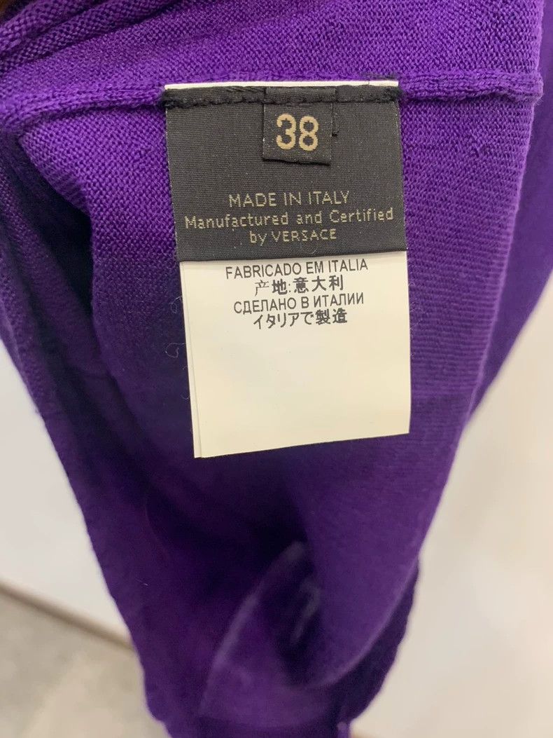 Versace Versace Purple Wool Knit Cardigan Set- dmc Size US M / EU 48-50 / 2 - 7 Thumbnail
