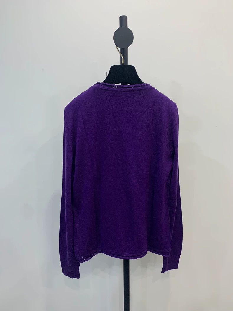 Versace Versace Purple Wool Knit Cardigan Set- dmc Size US M / EU 48-50 / 2 - 3 Thumbnail