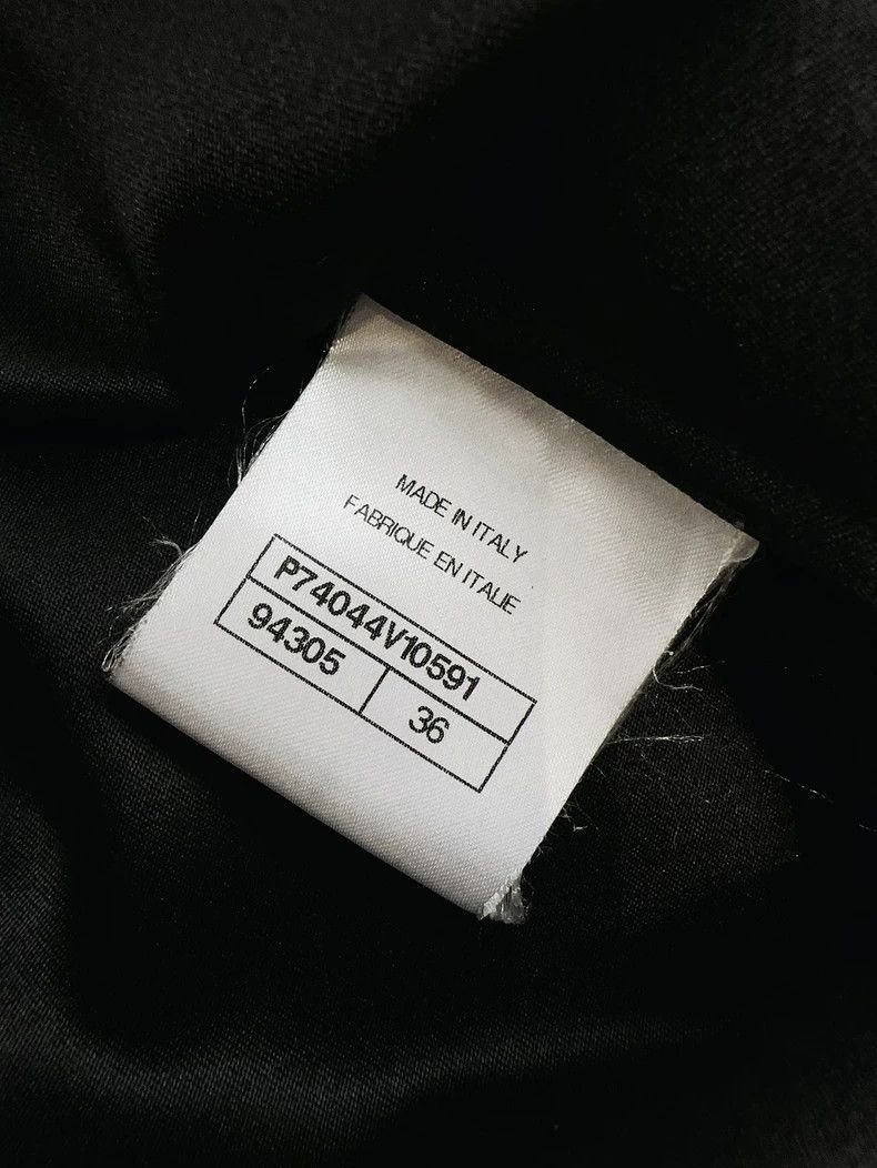 Chanel Chanel 23C Black Silk Satin Short-Sleeve Dress- dmc Size US 30 / EU 46 - 5 Thumbnail