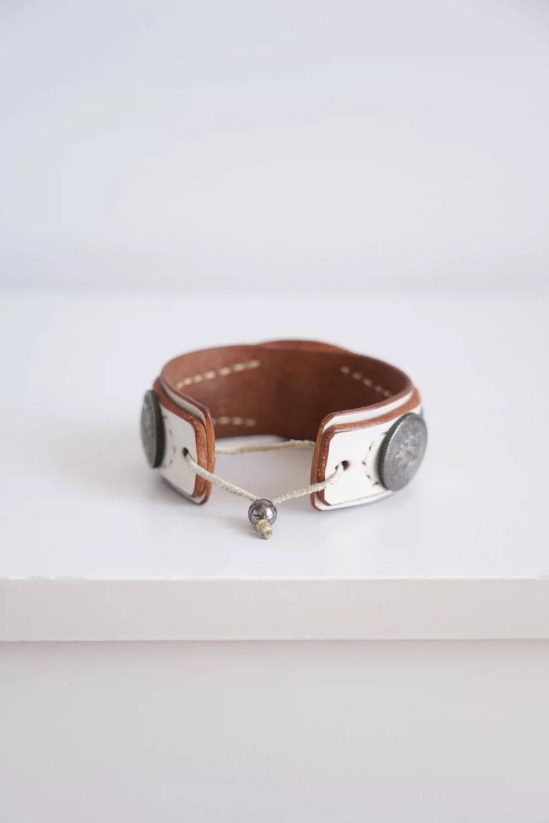 Yohji Yamamoto Yohji Yamamoto 06aw Leather Coin Bracelet- dmc Size ONE SIZE - 3 Thumbnail