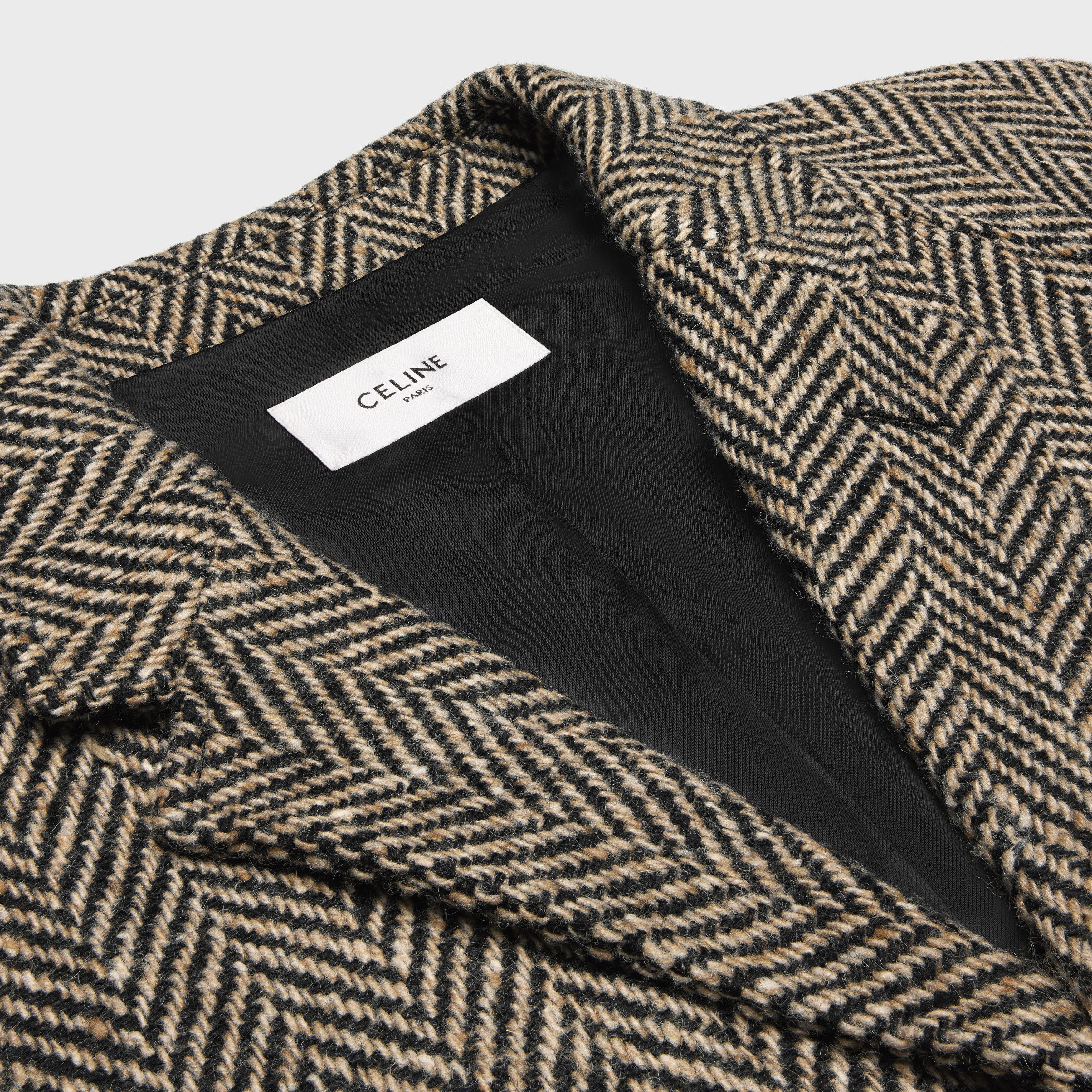Celine mac coat in herringbone tweed Size US XS / EU 42 / 0 - 3 Thumbnail