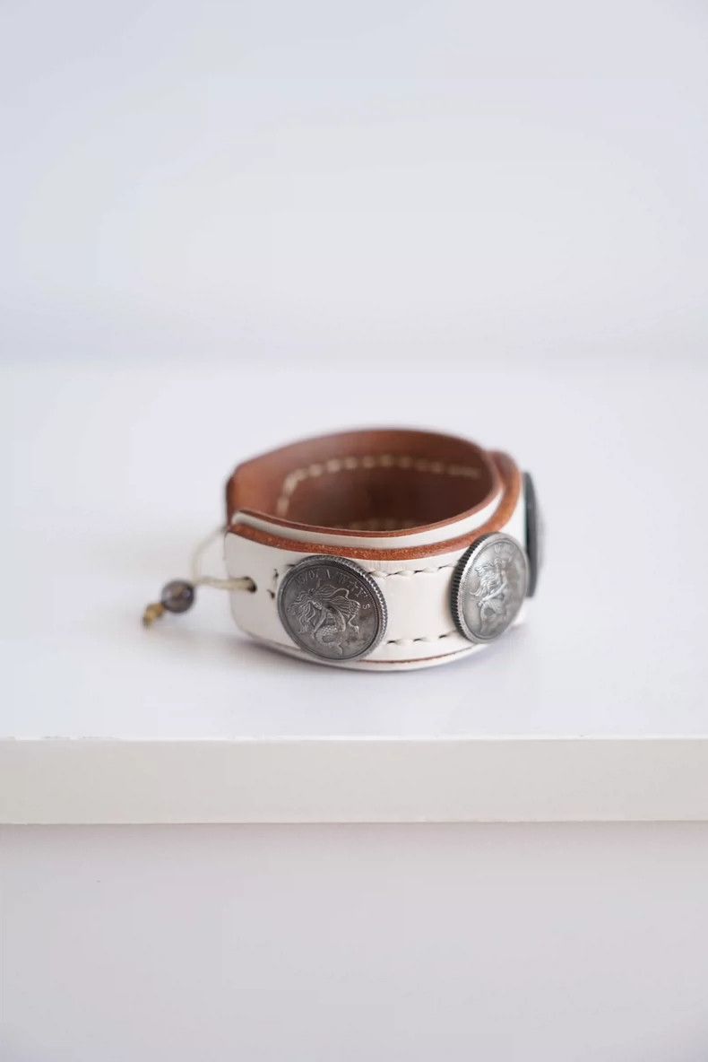Yohji Yamamoto Yohji Yamamoto 06AW Leather Coin Bracelet- dmc Size ONE SIZE - 2 Thumbnail