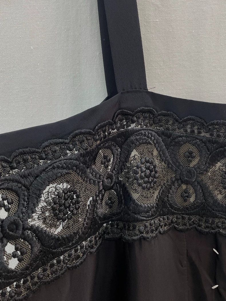 Maison Margiela Maison Margiela Black Lace Panel Long Dress- dmc Size US 30 / EU 46 - 5 Thumbnail
