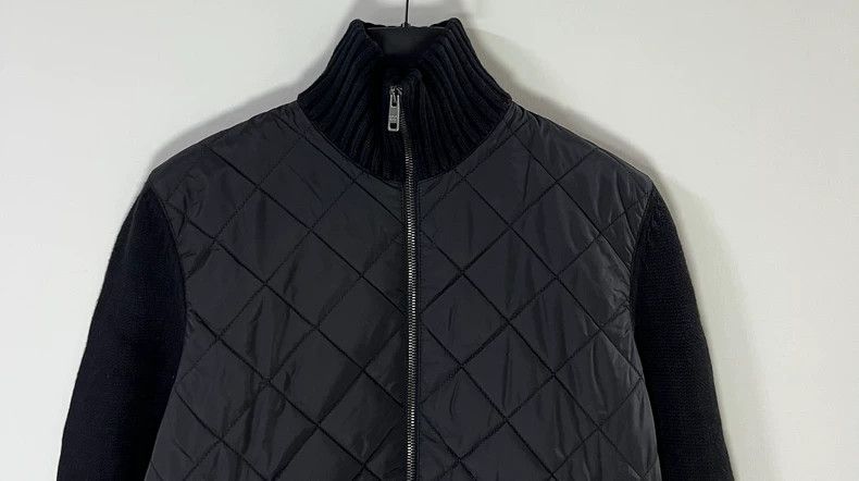 Prada Prada Wool Knit Paneled Cotton Jacket Men's Jacket- dmc Size US M / EU 48-50 / 2 - 3 Thumbnail