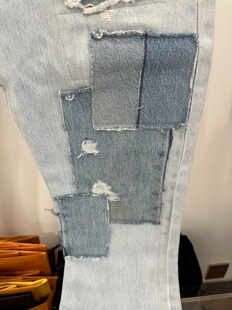 Greg Lauren Greg Lauren Denim Patchwork Long Pants- dmc Size US 30 / EU 46 - 2 Thumbnail