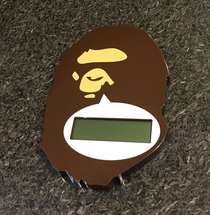 Bape Bape ape logo digital clock Size ONE SIZE - 1 Preview