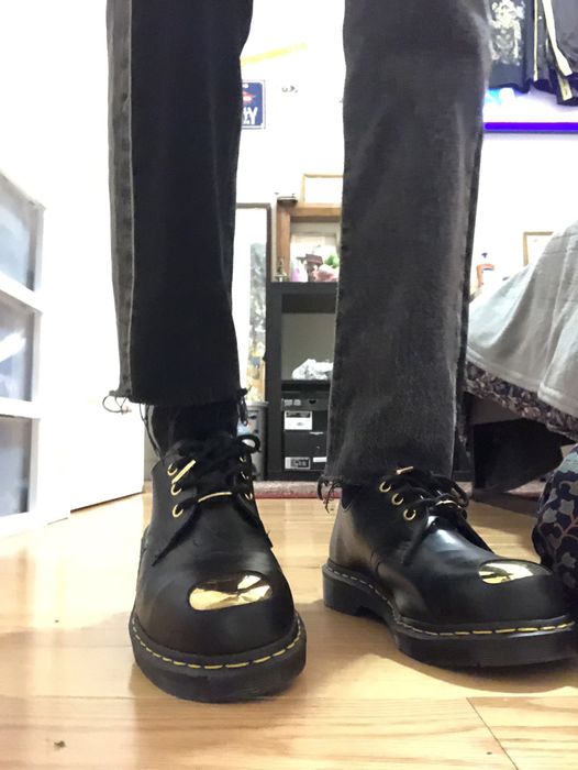 Bape dr martens gold sales toe