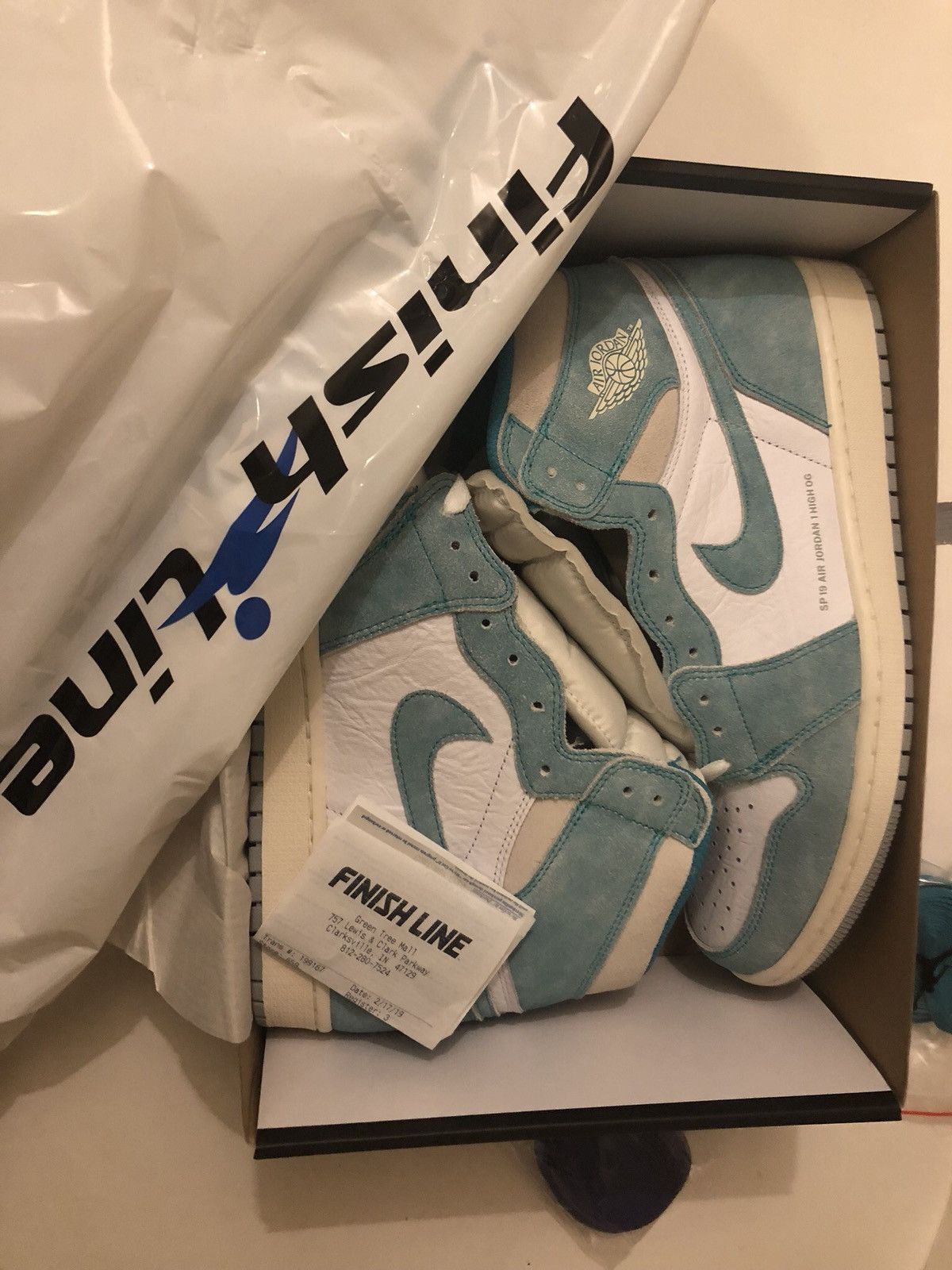 Jordan 1 turbo green finish line deals