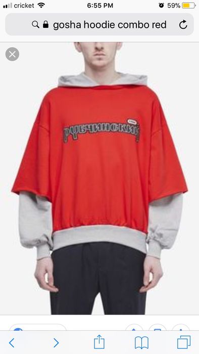 Gosha rubchinskiy best sale combo hoodie