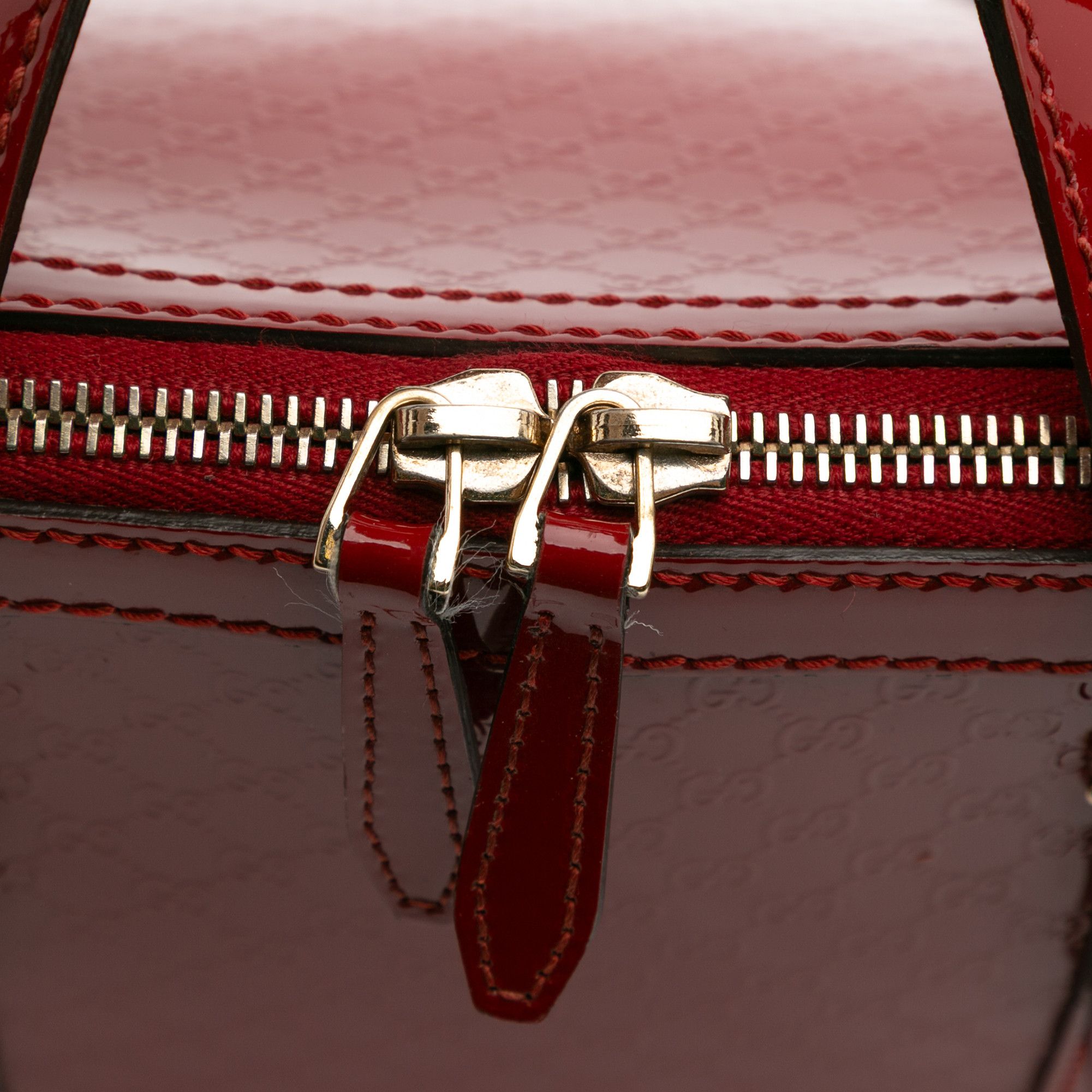 Gucci Gucci Large Microguccissima Patent Nice Dome Top Handle Bag Size ONE SIZE - 11 Thumbnail