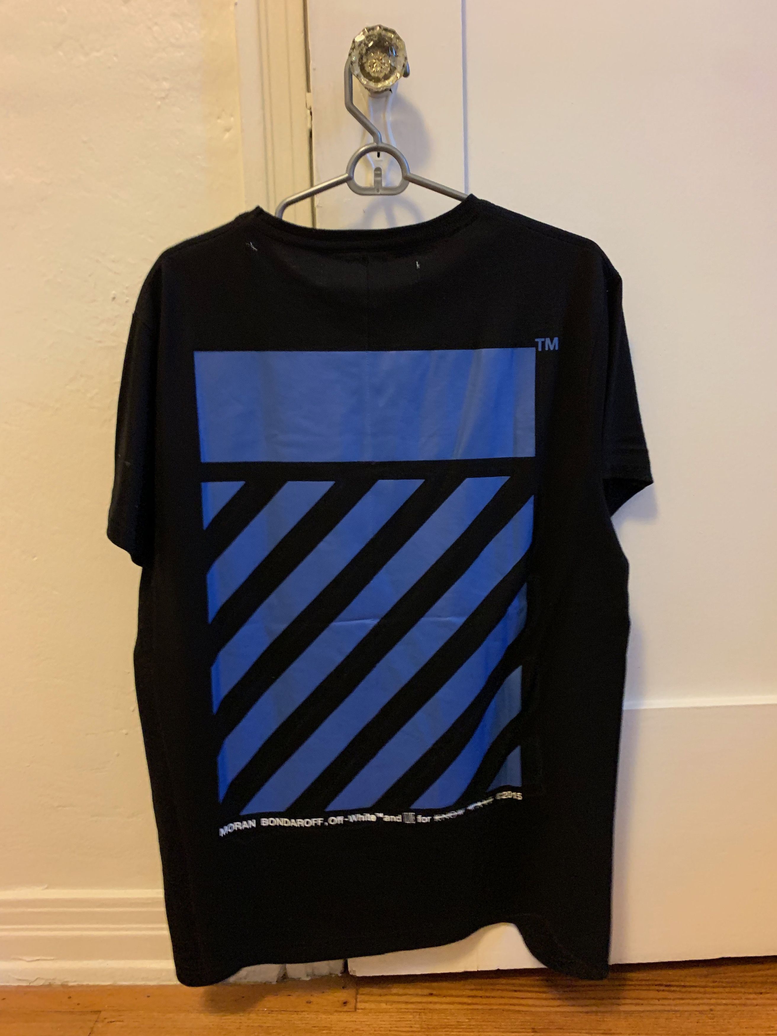 Off-White × Vlone Off White X Vlone T-shirt Blue | Grailed