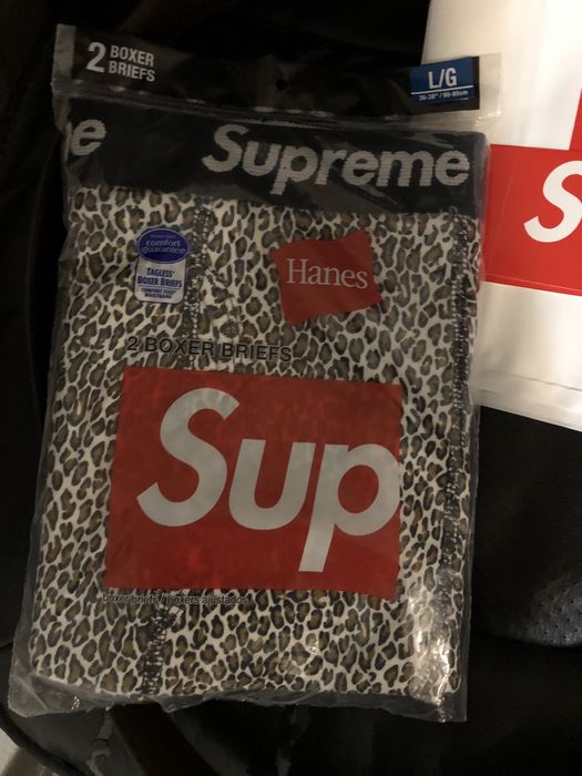 Supreme leopard print clearance boxers