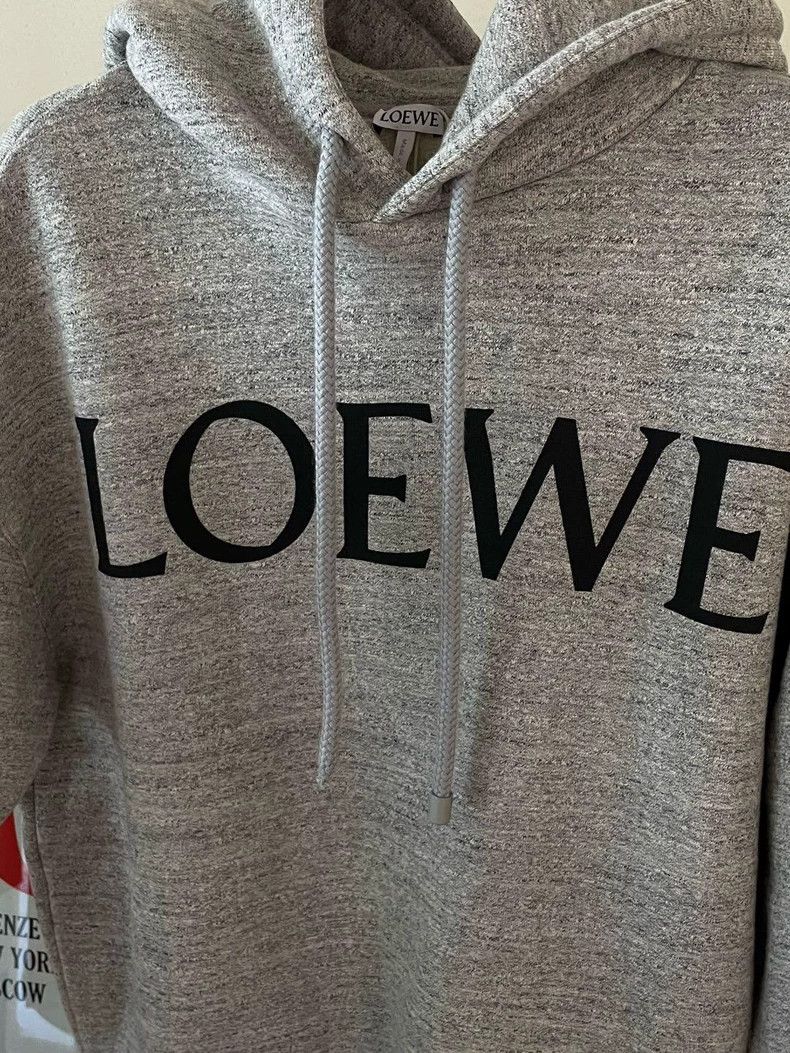 Loewe Loewe Carbon Gray Logo Hoodie - dmc Size US XS / EU 42 / 0 - 5 Thumbnail