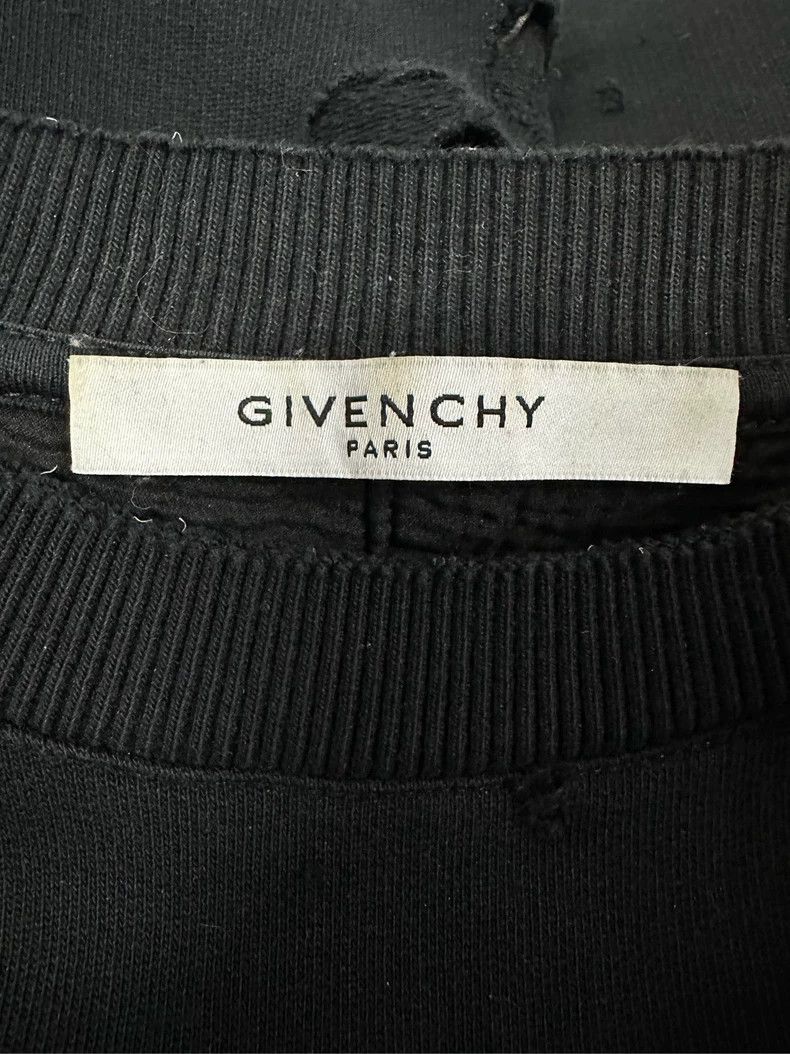 Givenchy Givenchy Paris Distressed Logo Sweatshirt - dmc Size US M / EU 48-50 / 2 - 3 Thumbnail