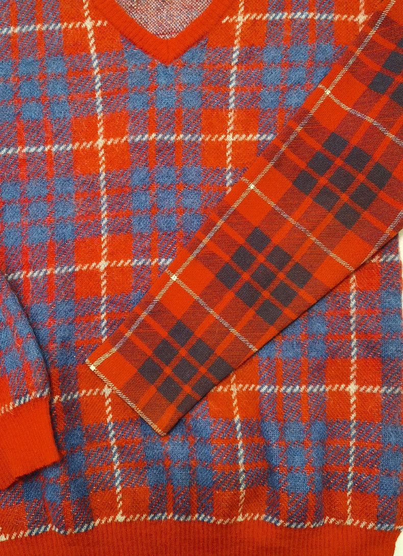 Undercover Undercover Vintage Checkered V-Neck Sweater - dmc Size US M / EU 48-50 / 2 - 3 Thumbnail
