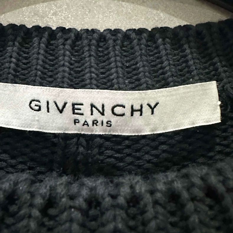 Givenchy Givenchy Black Distressed Knit Sweater - dmc Size US S / EU 44-46 / 1 - 4 Thumbnail